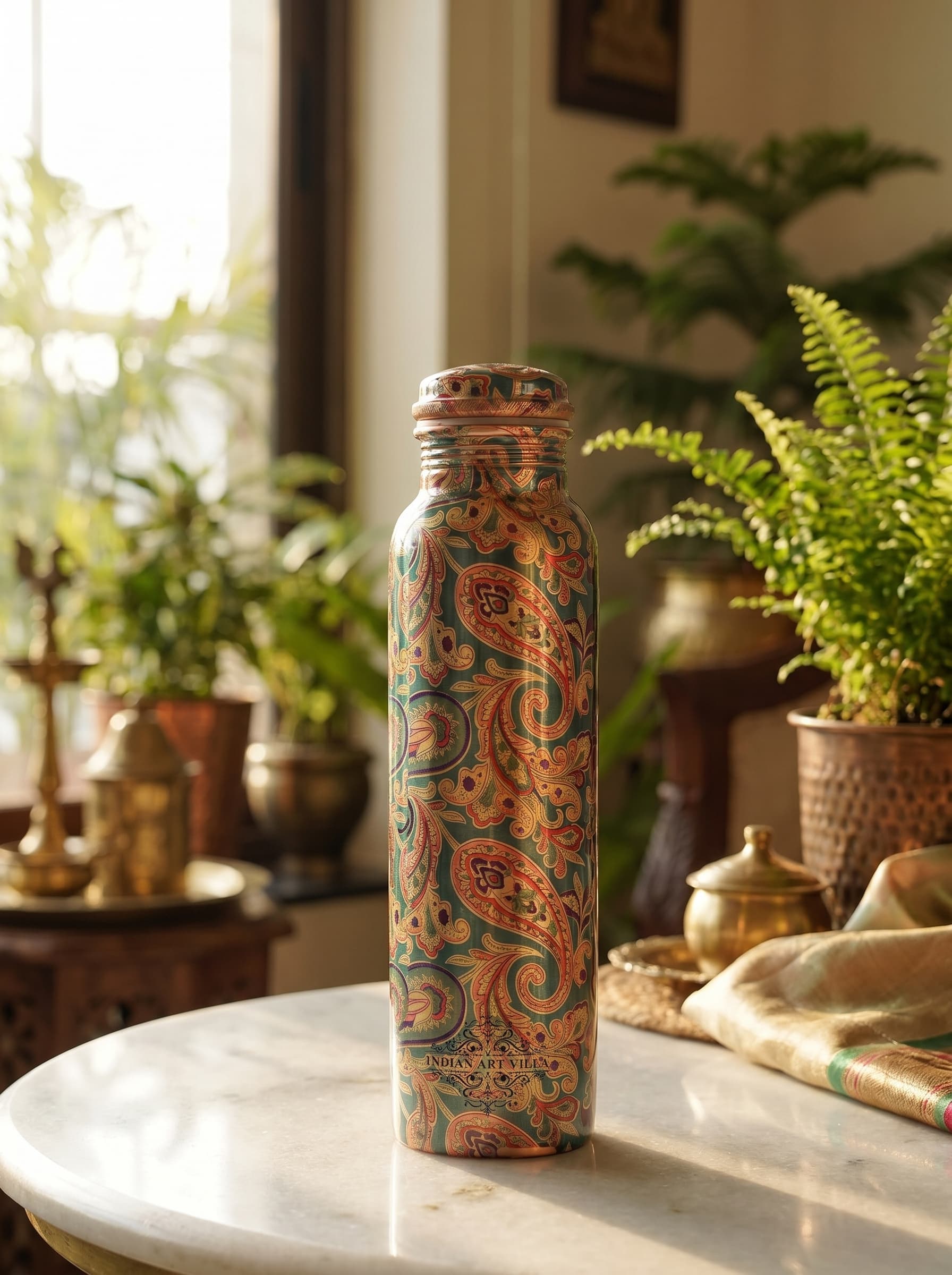 Pure Copper Water Bottle — Copper Collection at Dolle Kitchenware Kalaburagi