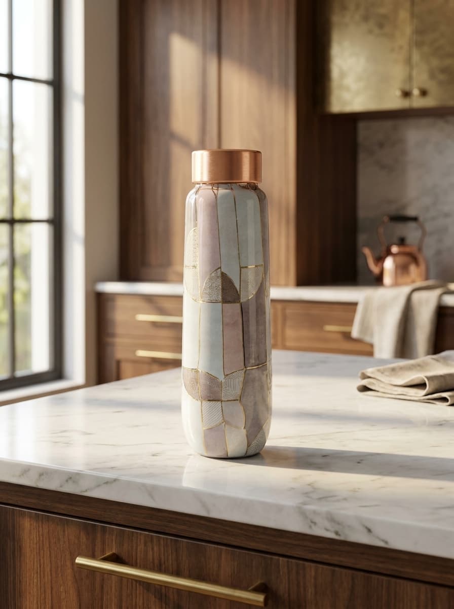 Laminated Copper Water Bottle - Elite — Copper Collection at Dolle Kitchenware Kalaburagi